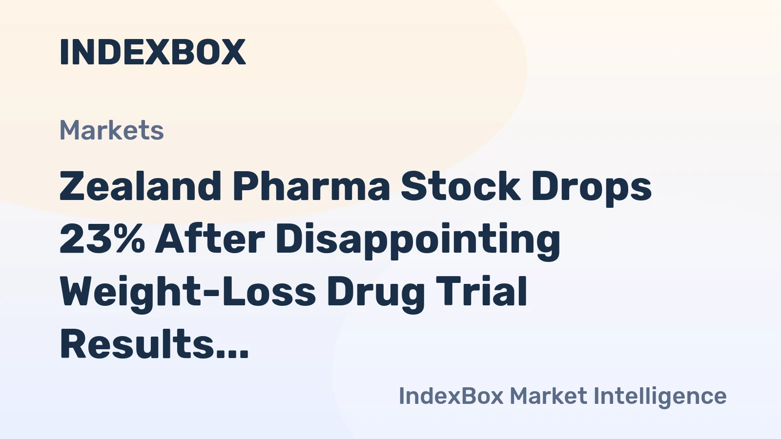 Zealand Pharma’s stock swings show weight-loss drug market’s new test