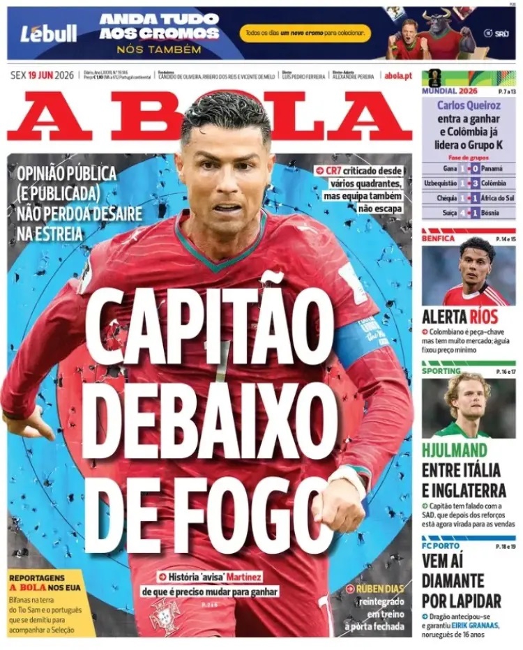 Le débat sur le rôle de Ronaldo attise les tensions au Portugal après le nul d'ouverture